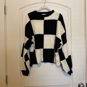 Checkered sweater
